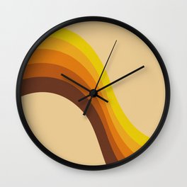 70s Color Palette Wall Clock