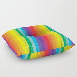 Rainbow Stripes Floor Pillow