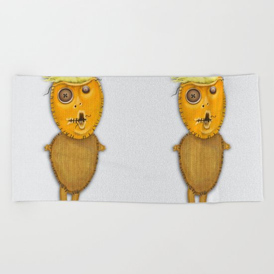 Orange Doll Beach Towel