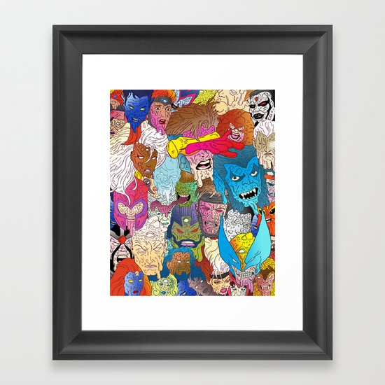Mutated Mutants Framed Art Print