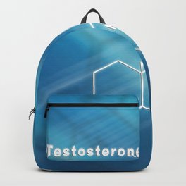 Testosterone Hormone Structural chemical formula Backpack