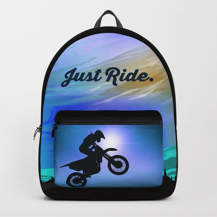 Mountain Motorcycle Adventure - Blue Backpack