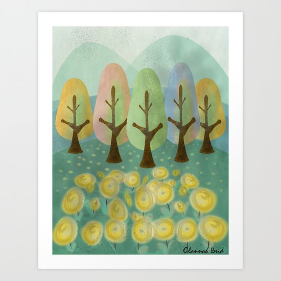 Field of Flowers Art Print