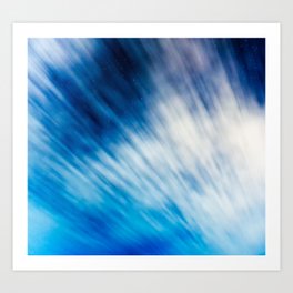 Cloudy Stars Art Print | Heavens, Abstract, Artsy, Clouds, Cloud, Cloudy, Blue, Long Exposure, Outdoor, Nature 