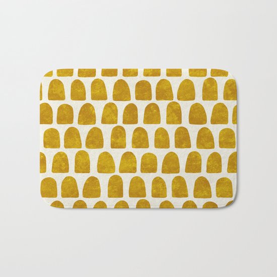 Gold Leaf Bath Mat