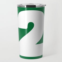 2 (White & Olive Number) Travel Mug