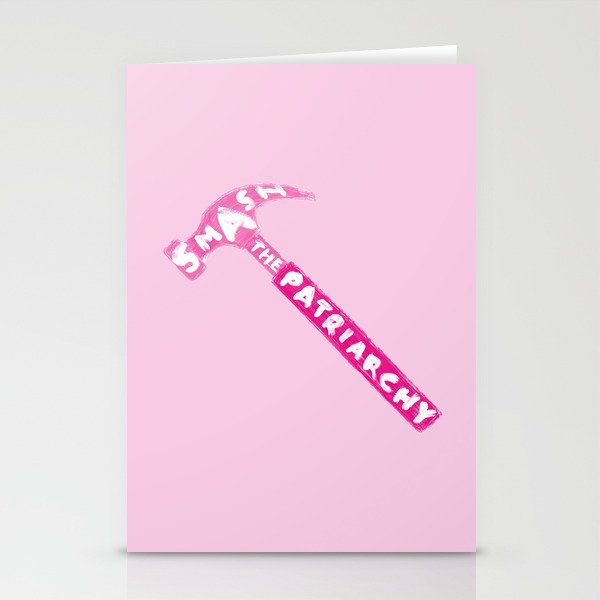 Smash The Patriarchy (pink version) Stationery Cards