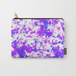 Abstract paint stains in purple tones Carry-All Pouch