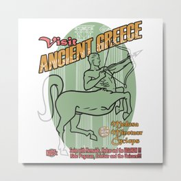 Visit Ancient Greece Metal Print