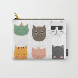Cute cool vector cats Carry-All Pouch