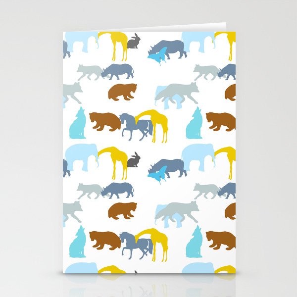 Animals,forest,Scandinavian style art Stationery Cards