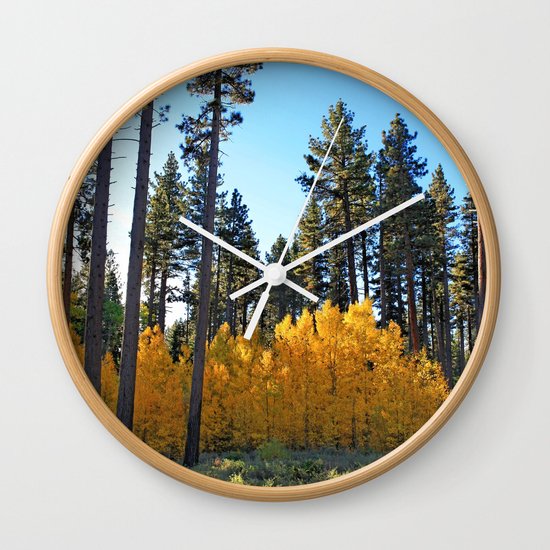 Fall Foliage Wall Clock