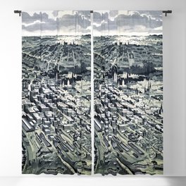 Saint Paul-Minnesota-1893 vintage pictorial map Blackout Curtain