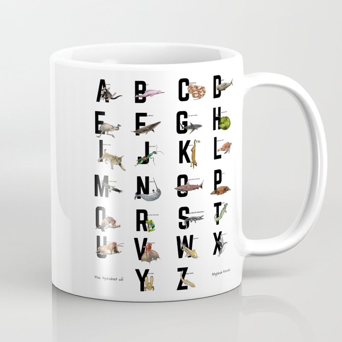 The Alphabet of Atypical Animals Coffee Mug
