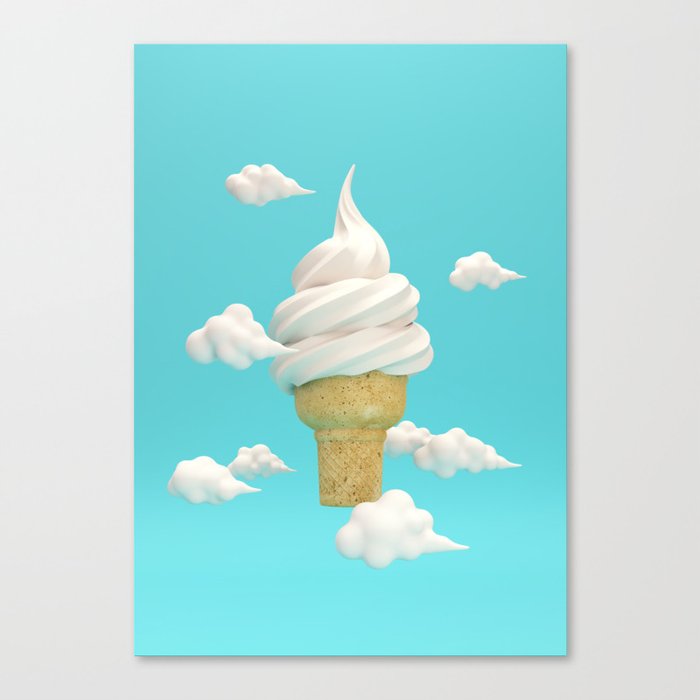 Big Ice Cream Canvas Print