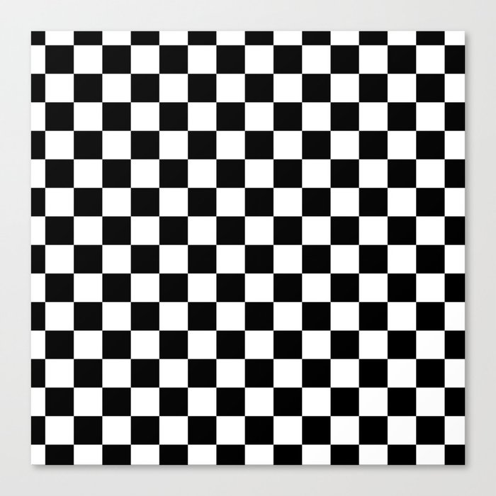 Checkered Flag Canvas Print By Mobii