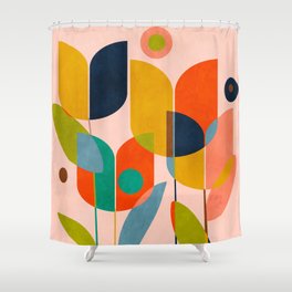 floral shapes III Shower Curtain