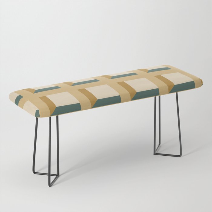 Minimalist 3D Pattern XIX Bench