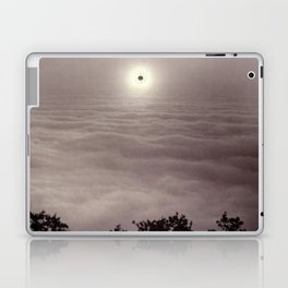 Solar Eclipse from Mount Santa Lucia, Pacific Coast Highway coastal California black and white photograph / photography for home and wall decor Laptop Skin