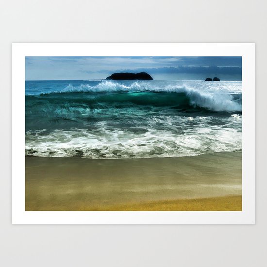 Beach Wave Art Print