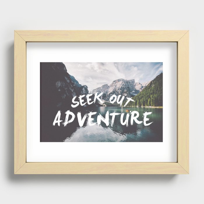 Seek out Adventure Recessed Framed Print