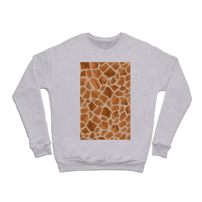 Giraffe Print Crewneck Sweatshirt
