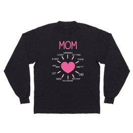 Mom Heart , Funny Mom , Mom ,  Mother's Day , Best Mom Custom ,Mother's Day Gift , Mom Life  Long Sleeve T Shirt
