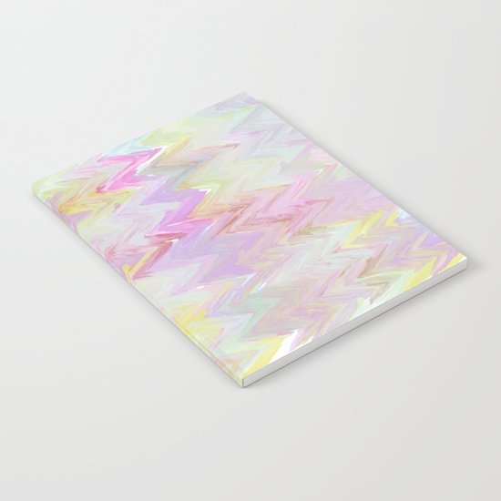 Pastel Waves Abstract - Painterly Notebook