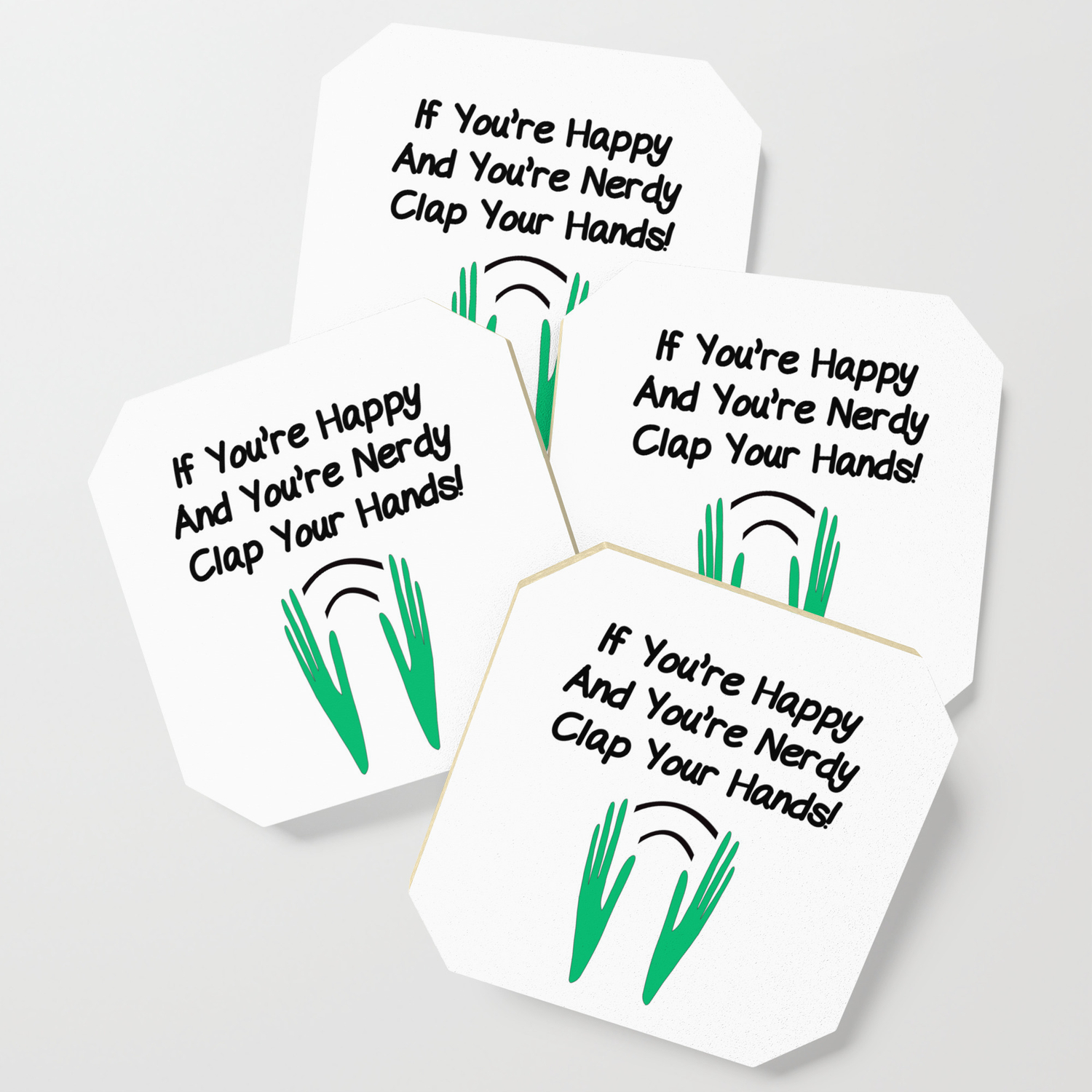 If You Re Happy And You Re Nerdy Coaster By Jrbee Society6