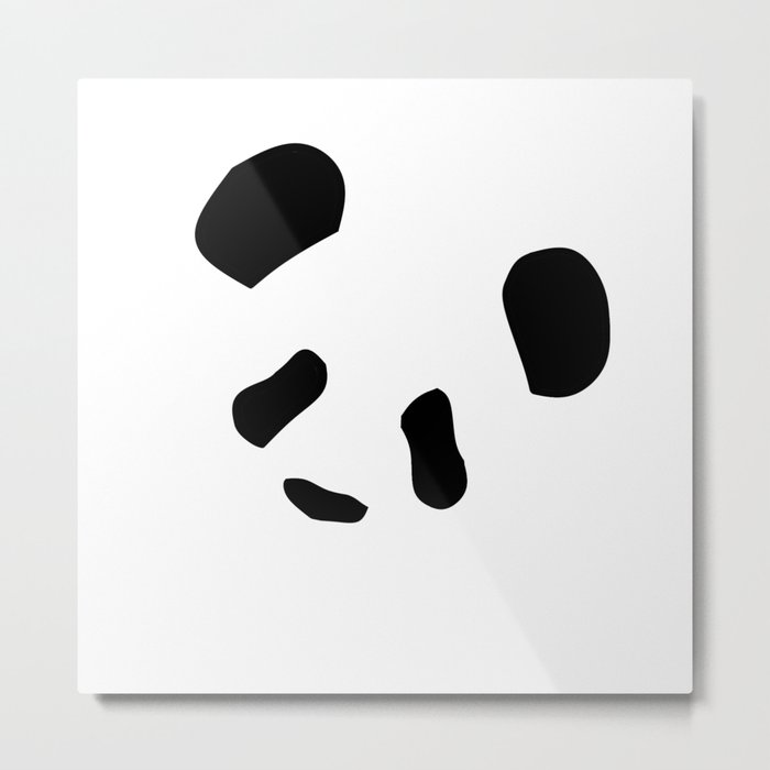 Panda Blot Metal Print
