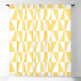 Mid Century Modern Geometric 731 Yellow Blackout Curtain