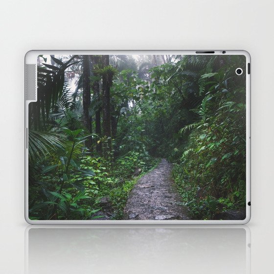 Brazil Photography - Small Trail Going Through The Rain Forest Laptop & iPad Skin
