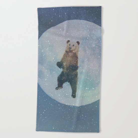 Bear Moon Beach Towel