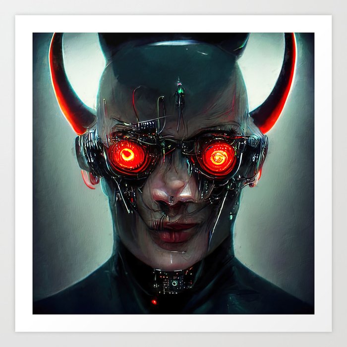 Cyber Devil Art Print