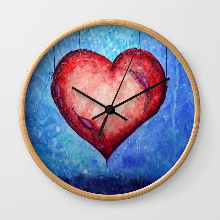 Heart On Strings Wall Clock