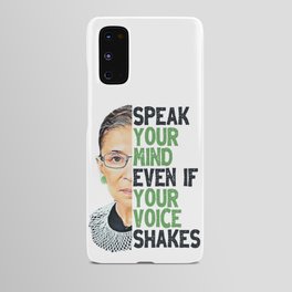 RGB Quote - Speak Your Mind Even if Your Voice Shakes Android Case