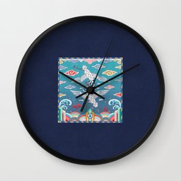 Minhwa: Twin-Crane Heung Bae A Type Wall Clock