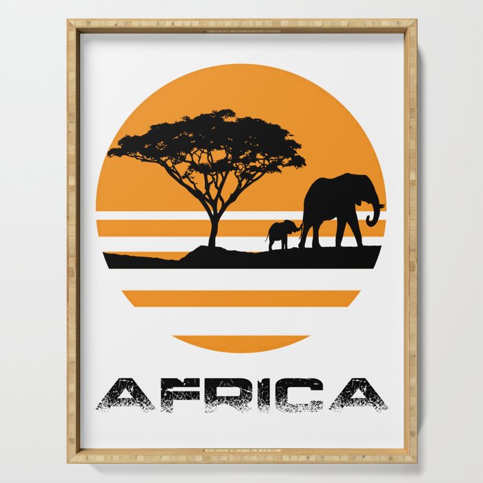 Africa Serving Tray