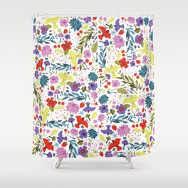 Mountain Woman Pattern Shower Curtain