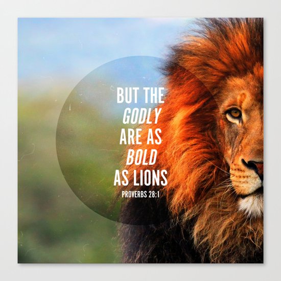 BOLD AS LIONS Canvas Print