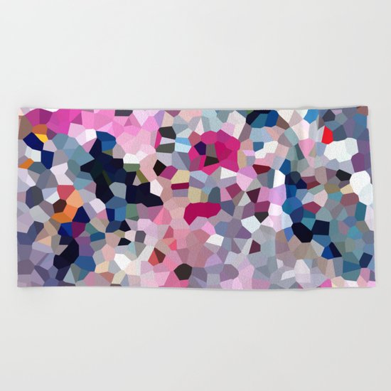 Pink Moon Love Beach Towel