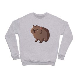 Australian Wombat laughing gift for children Crewneck Sweatshirt