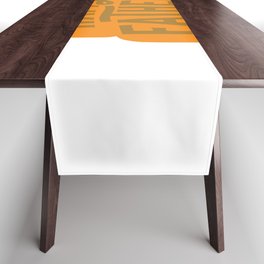 Happy Father's Day Orange Table Runner