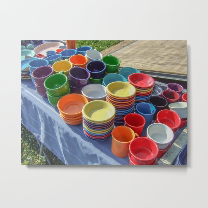 Bowls of all colors Metal Print