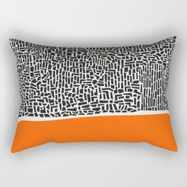 City Sunset Abstract Rectangular Pillow