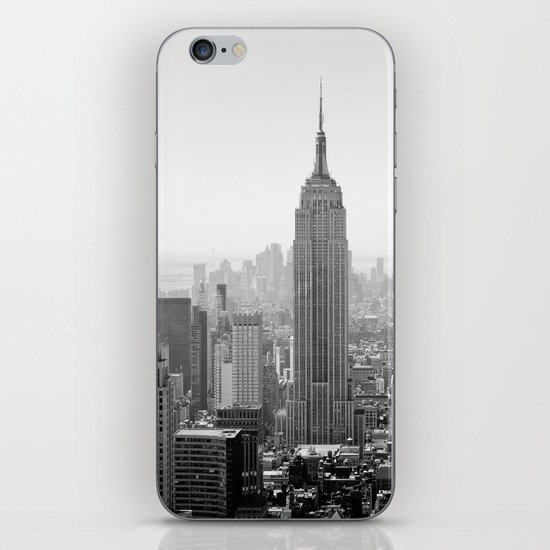 Manhattan - Empire State Building Panorama | B/W iPhone & iPod Skin