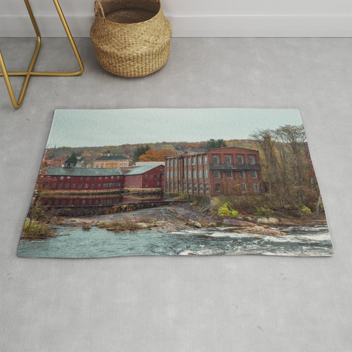 Axe Me No Questions Abandoned Collins Company Mill New England Rug