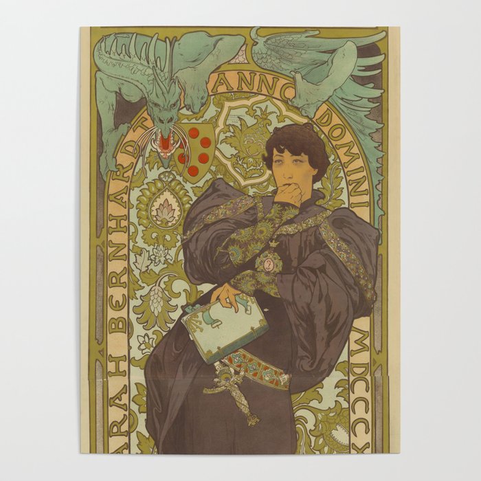 LORENZACCIO Alphonse Mucha 1896 Poster by SC Art | Society6
