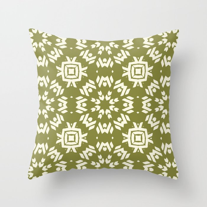 Modern Nordic Cycle Artwork 02 Color 04 Throw Pillow
