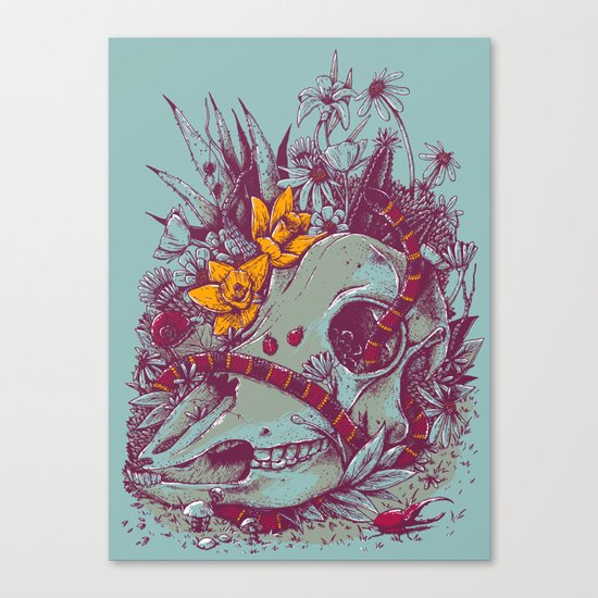 Death Blooms Canvas Print